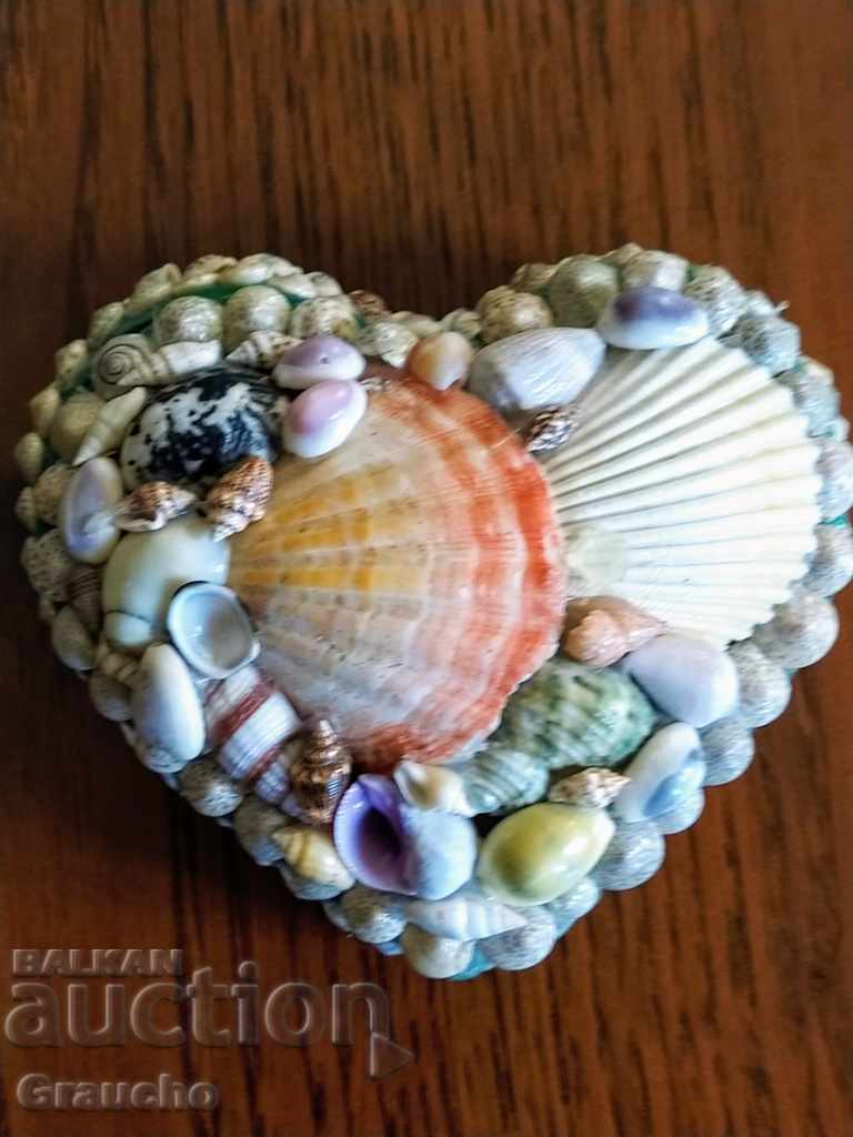 A "trinket" box with exotic shells