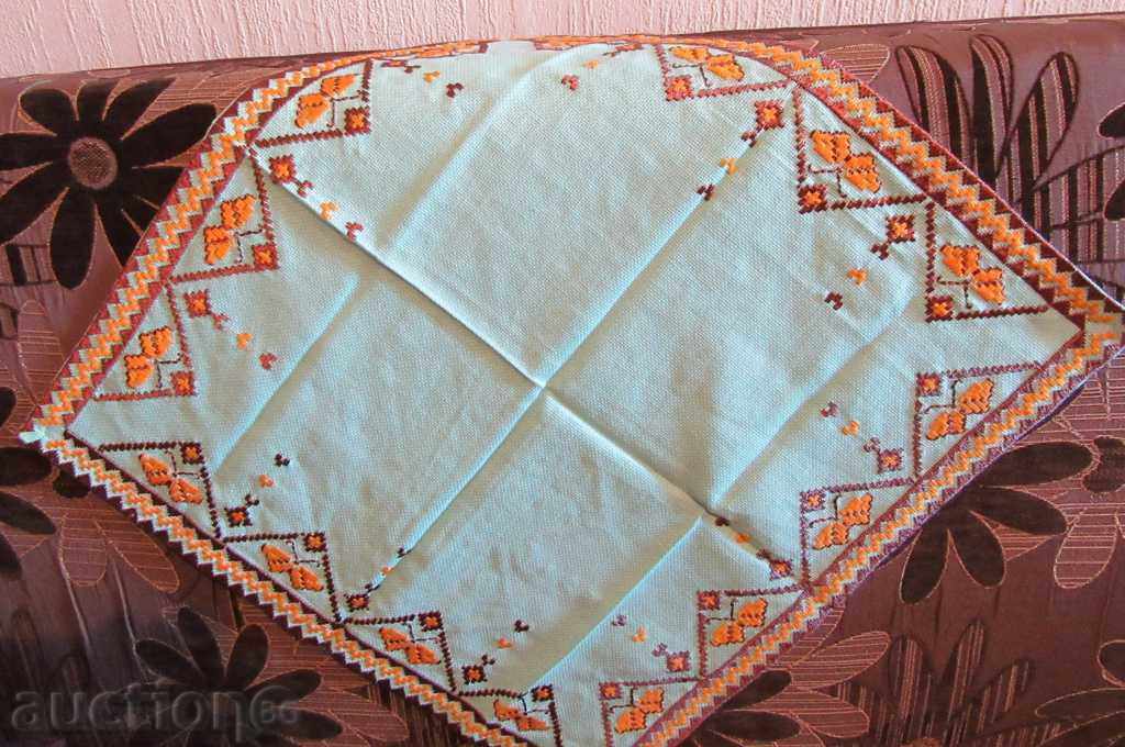 VECHI FRUMOS ȘERVEȚEL NOU CUSUT MANUAL/3/ - 54x54cm