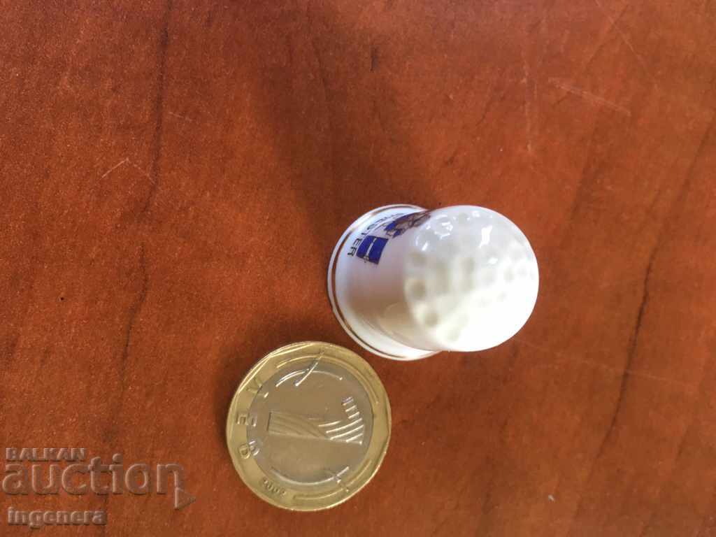Auction Thimble porcelain Auction Thimble porcelain