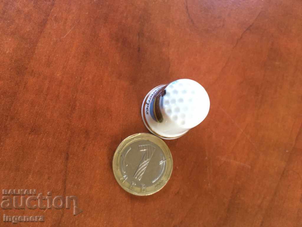 Thimble porcelain with price 5.00 BGN | € 2.56 Thimble porcelain with price 5.00 BGN | € 2.56