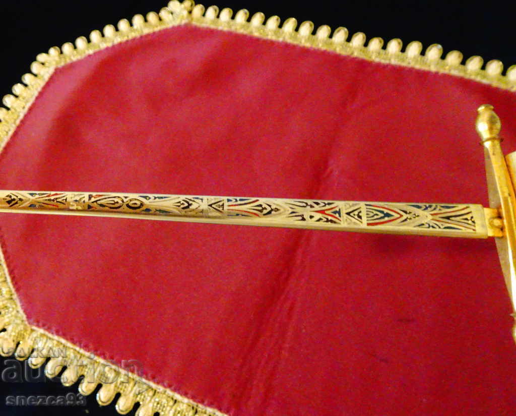 Toledo dagger, kama with scabbard, gilding, enamel - 6 Toledo dagger, kama with scabbard, gilding, enamel - 6