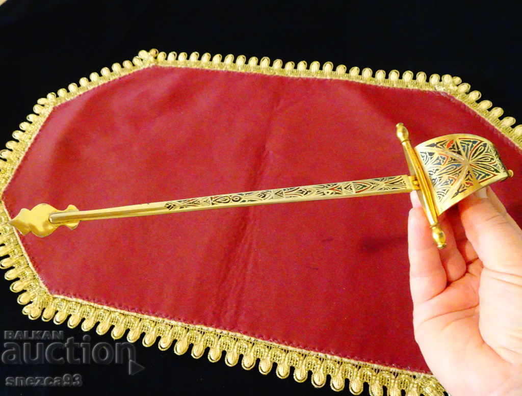 Toledo dagger, kama with scabbard, gilding, enamel - 7 Toledo dagger, kama with scabbard, gilding, enamel - 7