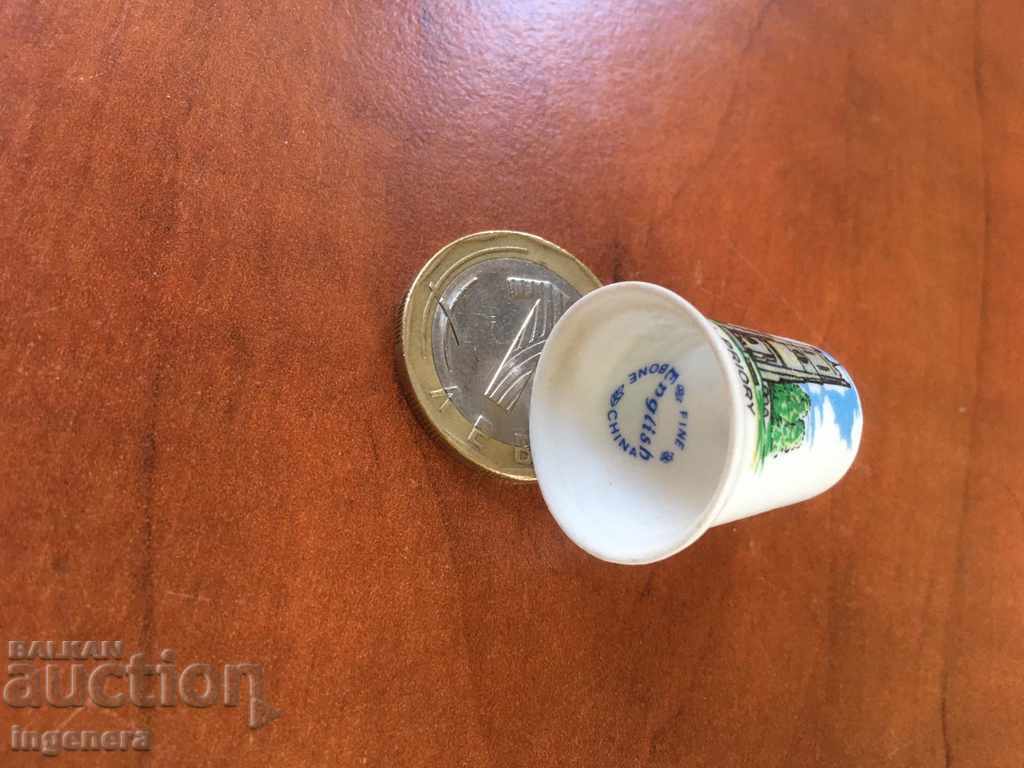 Thimble porcelain with price 5.00 BGN | € 2.56 Thimble porcelain with price 5.00 BGN | € 2.56