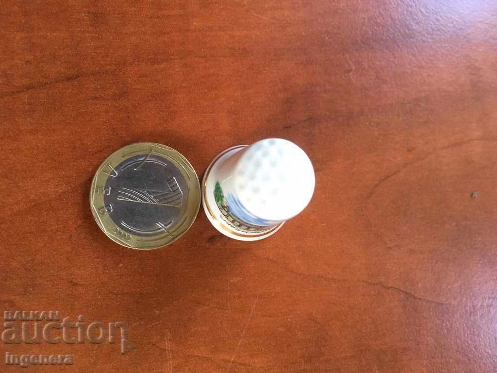 Auction Thimble porcelain Auction Thimble porcelain