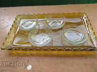 BEAUTIFUL TRAY WITH SWEET PLATES - EARLY SOC
