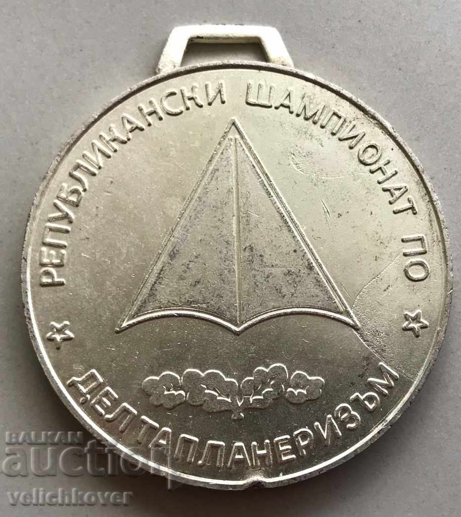 28744 Bulgaria medalie de argint republican cu deltaplane