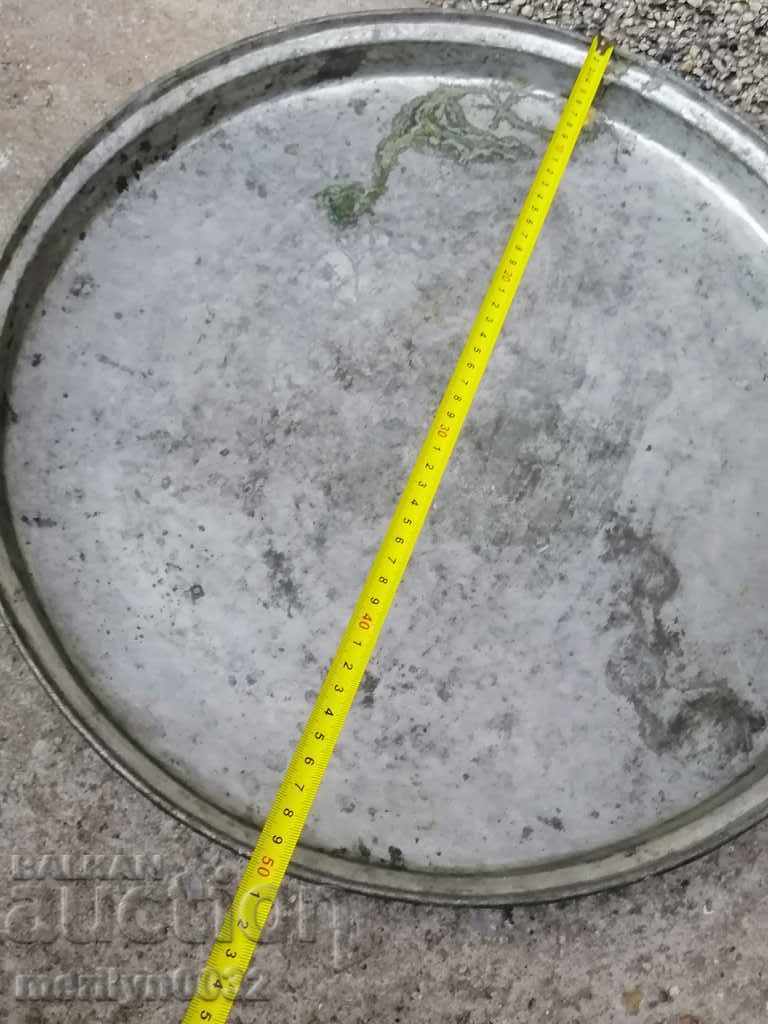 Auction Copper vessel, tray, copper, blue Auction Copper vessel, tray, copper, blue