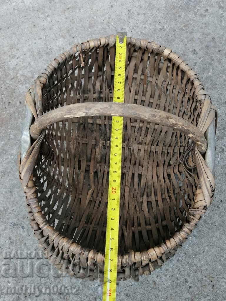 Coș vechi de răchită, lemn, coș, paneer - 5 Coș vechi de răchită, lemn, coș, paneer - 5