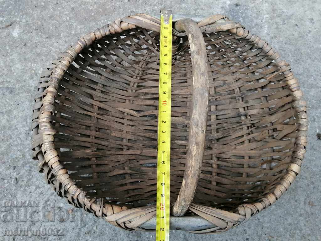 Coș vechi de răchită, lemn, coș, paneer - 6 Coș vechi de răchită, lemn, coș, paneer - 6