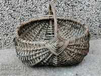 Old wicker basket, wooden, basket, paneer