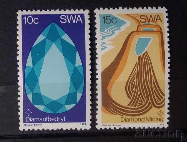 Namibia / Southwest Africa 1974 Diamonds MNH