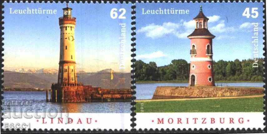 Чисти марки  Морски фарове  2015  от Германия