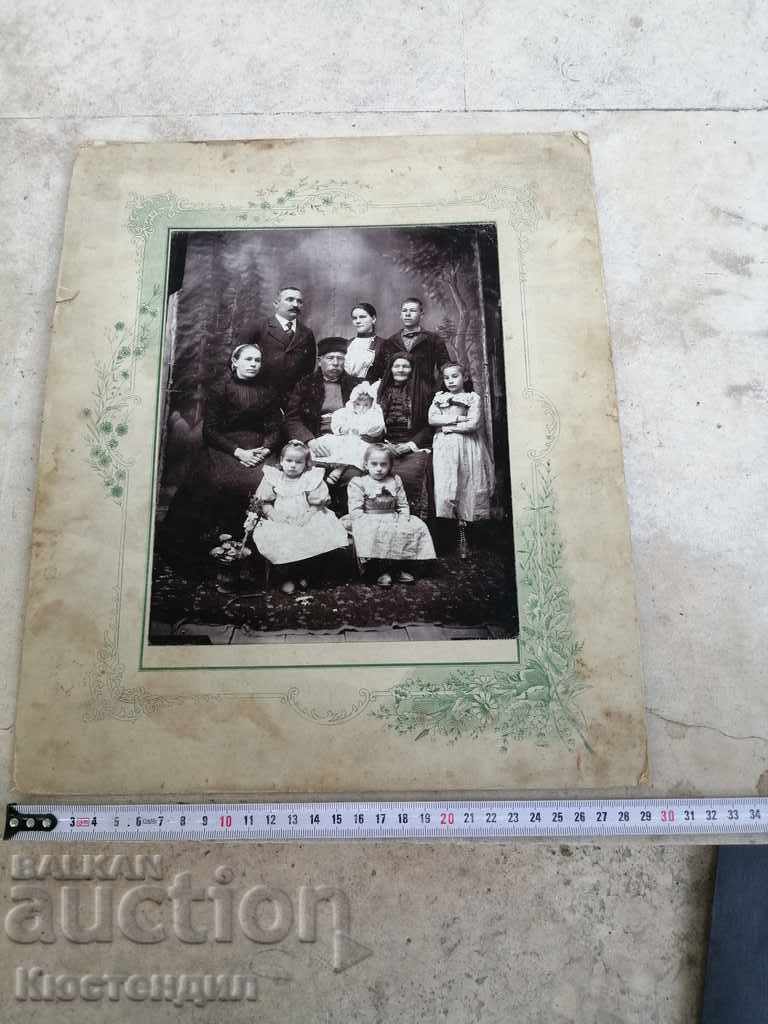 OLD FAMILY PHOTO ON CARDBOARD - 5