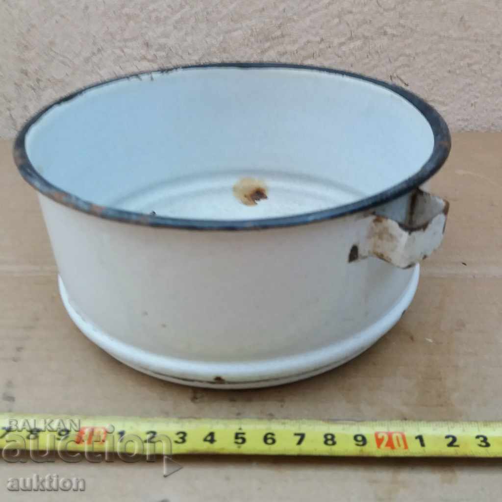 ENAMELED SOC. CUP, PANIC, TAS - 5