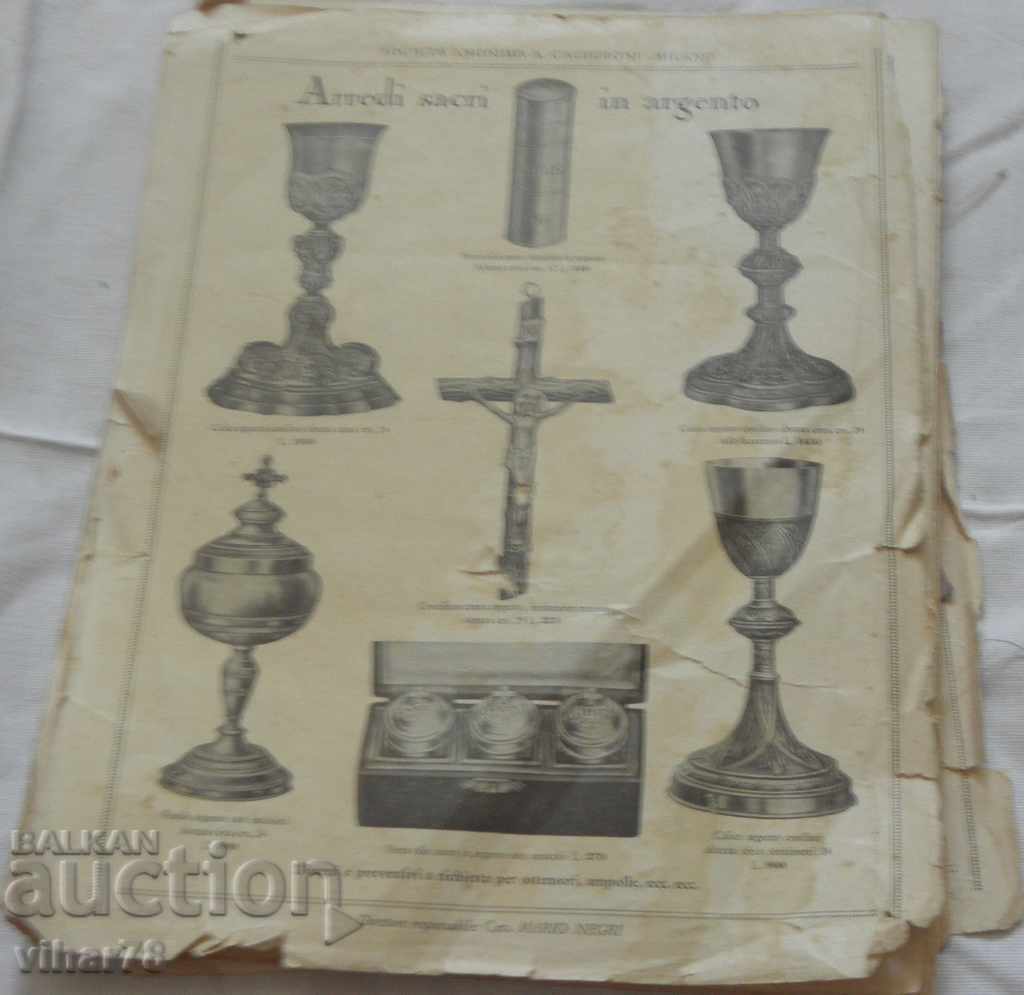 Auction Old catalog-magazine 1929-watch-snuffbox many works Auction Old catalog-magazine 1929-watch-snuffbox many works