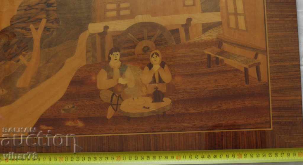 Auction Painting of wood - INTARSIA Auction Painting of wood - INTARSIA
