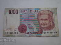 BANCA DE 1000 LIRI ITALIA 1990 BZC !!!