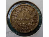 British West Africa 6 Pence 1940 Rare