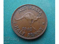 Australia ½ Penny 1943