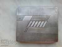 Antique silver plated snuff box