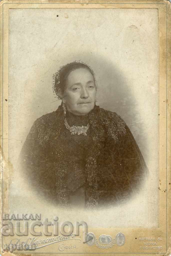 OLD PHOTOGRAPHY - CARDBOARD - D. KARASTOYANOV - SOFIA - 1887