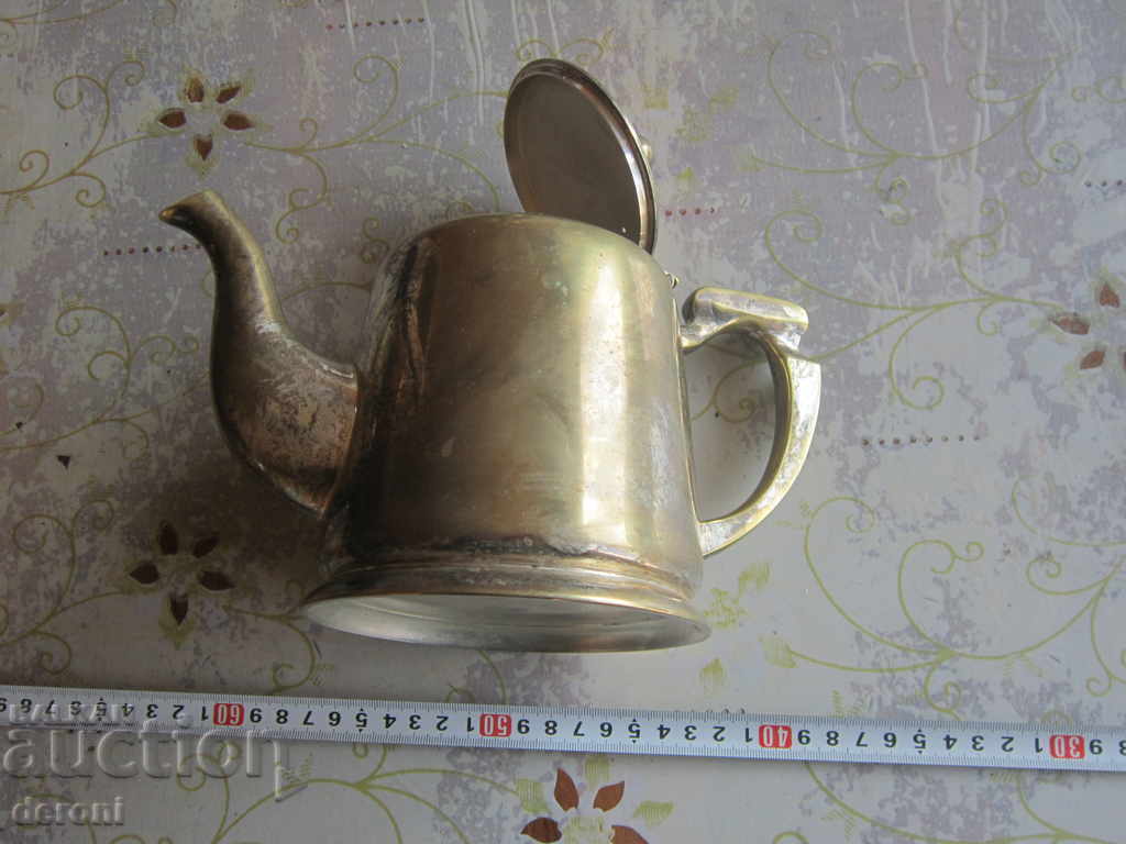 Antique bronze teapot jug 2
