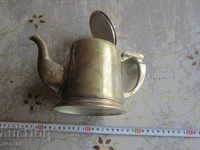 Antique bronze teapot jug 2
