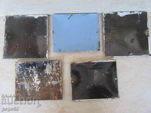 5 pcs. ENAMELED PLATES WITH NUMBERS with price 25.00 BGN | € 12.78 5 pcs. ENAMELED PLATES WITH NUMBERS with price 25.00 BGN | € 12.78
