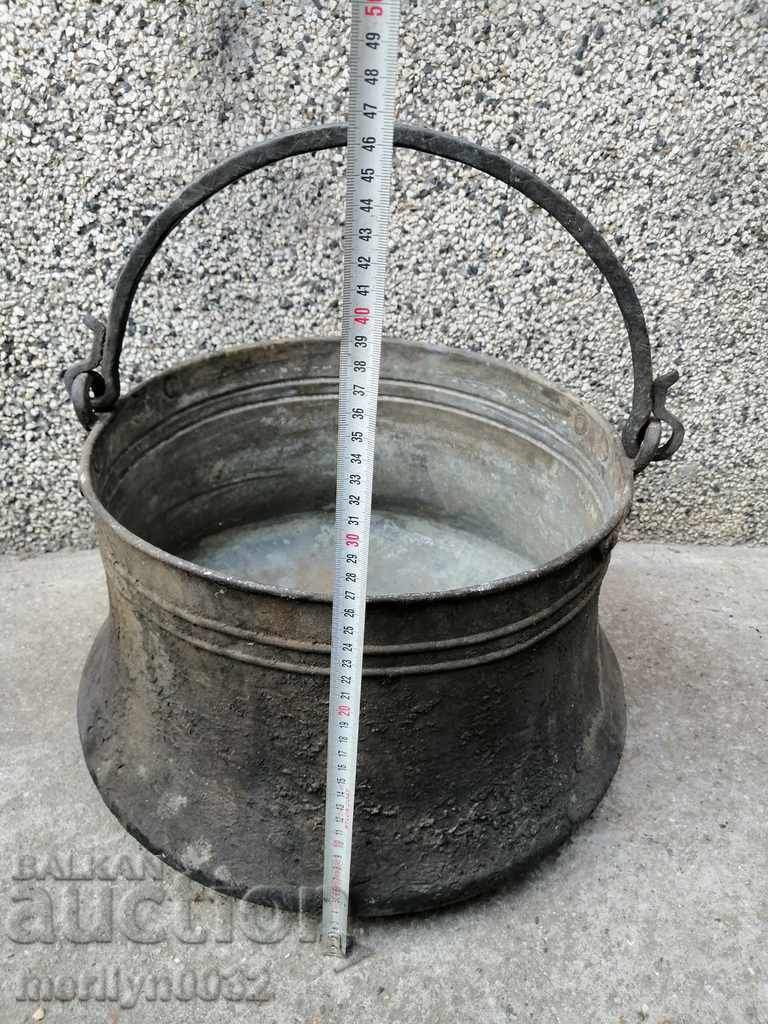 Παλιά Hara, χάλκινο σκεύος, ένα μεγάλο λέβητα, χαλκό, λέβητα πλύση - 6 Παλιά Hara, χάλκινο σκεύος, ένα μεγάλο λέβητα, χαλκό, λέβητα πλύση - 6