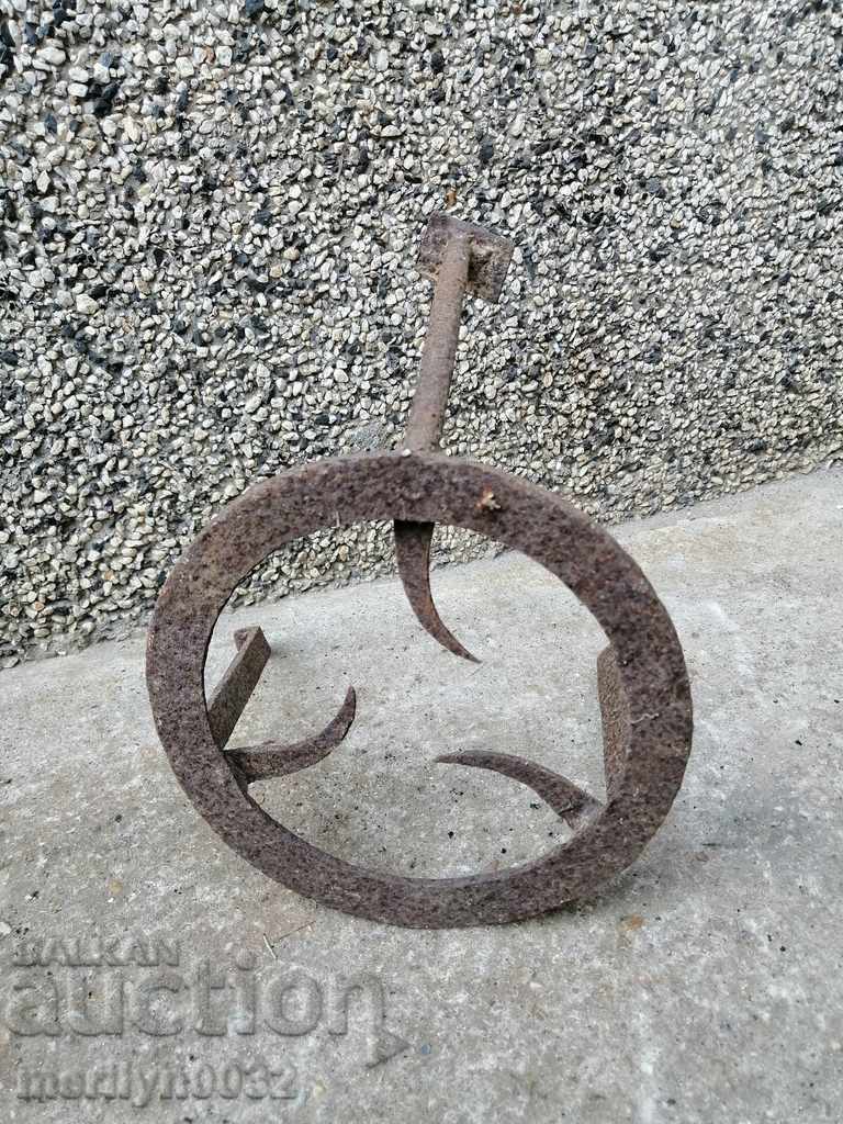 An old forged sage, fireplace, grill, wrought iron wrought iron - 6