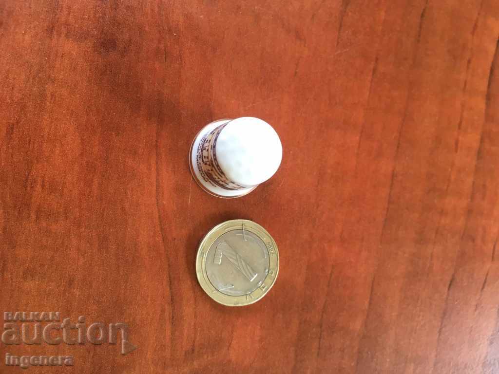 Auction Thimble porcelain Auction Thimble porcelain