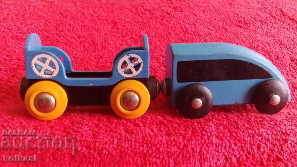 Delivery of Old wooden toy model Train Wagon Delivery of Old wooden toy model Train Wagon