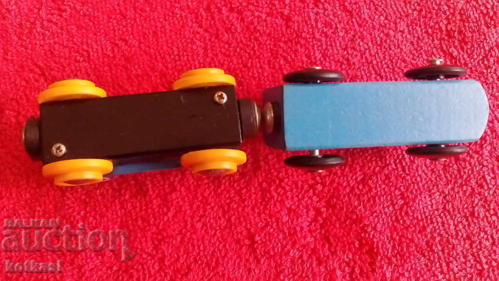 Old wooden toy model Train Wagon - 6 Old wooden toy model Train Wagon - 6