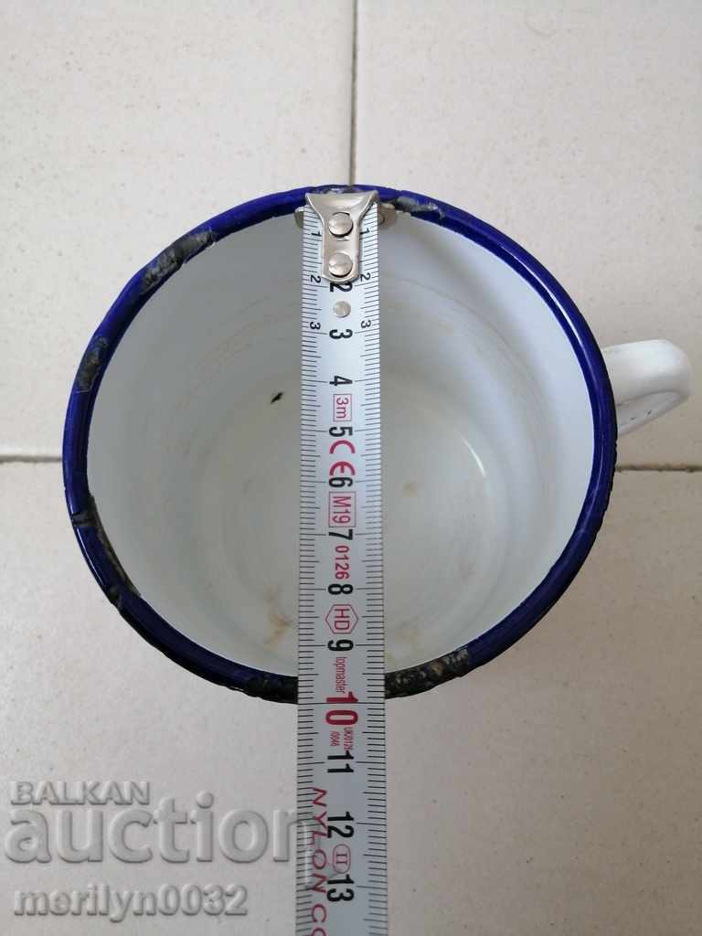 Old enamel jug, China enamelware - 6 Old enamel jug, China enamelware - 6