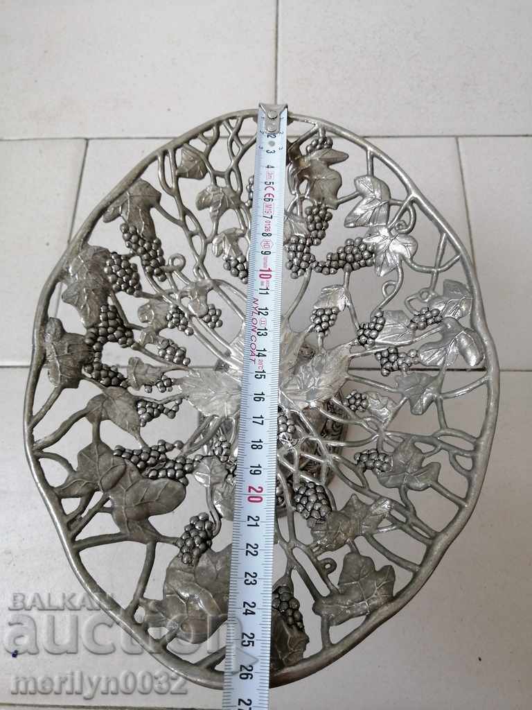 Antique fruit bowl in Art Deco style, household item - 5