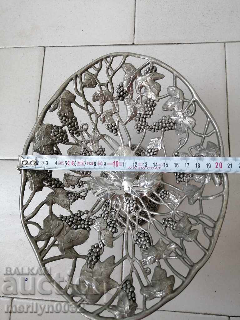 Antique fruit bowl in Art Deco style, household item - 6