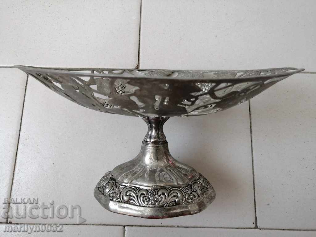 Antique fruit bowl in Art Deco style, household item - 7