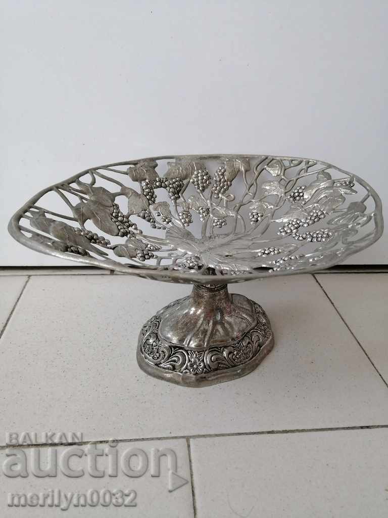 Antique fruit bowl in the style of ART DECO household dish