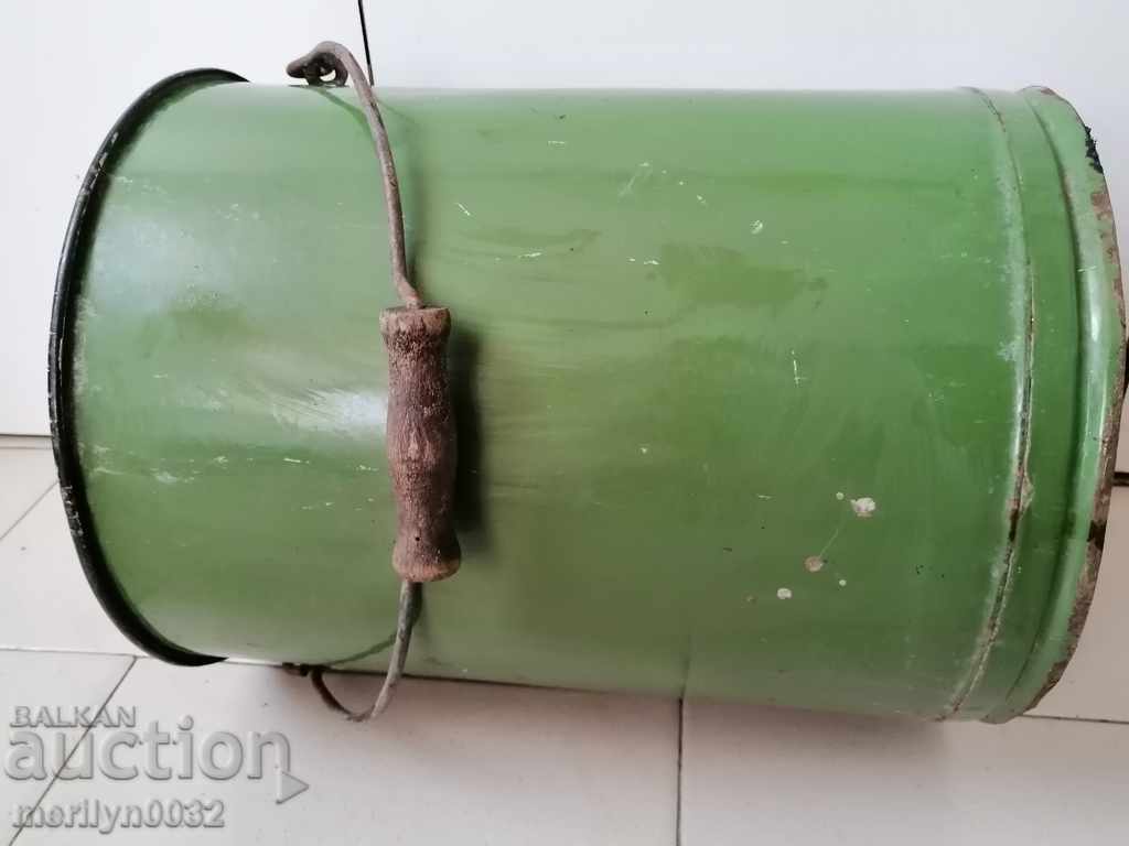 Gum with handle enameled container bucket enamel USSR 1951 - 7