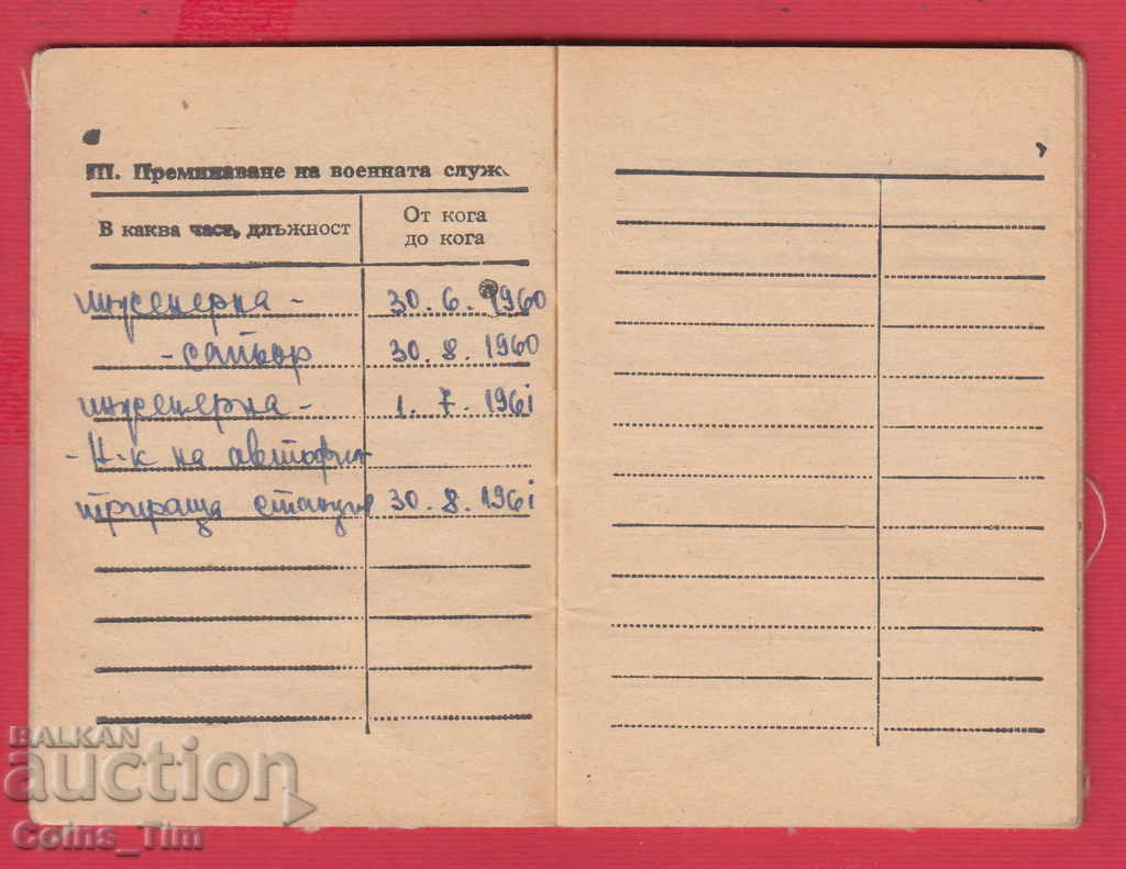 250948/1963 Military report book - MNO Sofia - 5 250948/1963 Military report book - MNO Sofia - 5