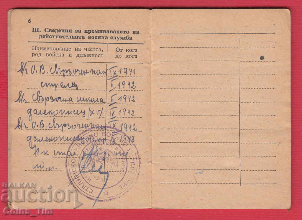 250949/1955 Military report book - MNO Stalin Varna - 6 250949/1955 Military report book - MNO Stalin Varna - 6