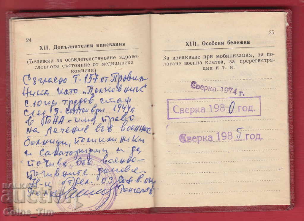 250951/1973 Military report book - MNO reserve officer - 7 250951/1973 Military report book - MNO reserve officer - 7