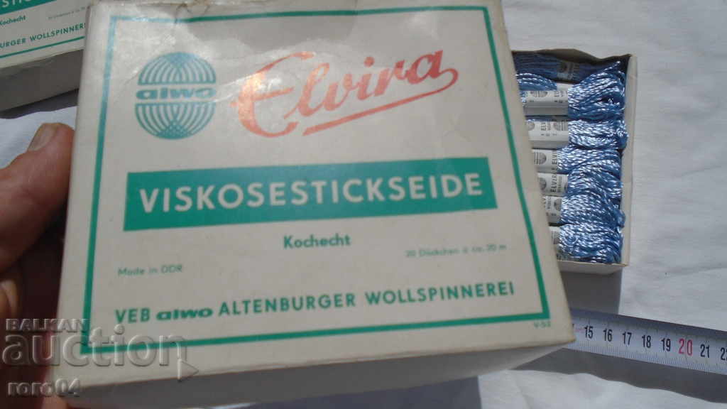 Auction GERMAN THREADS - ELVIRA - 15 PIECES Auction GERMAN THREADS - ELVIRA - 15 PIECES