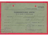 250976/1941 - 1st Military District - Calling Card
