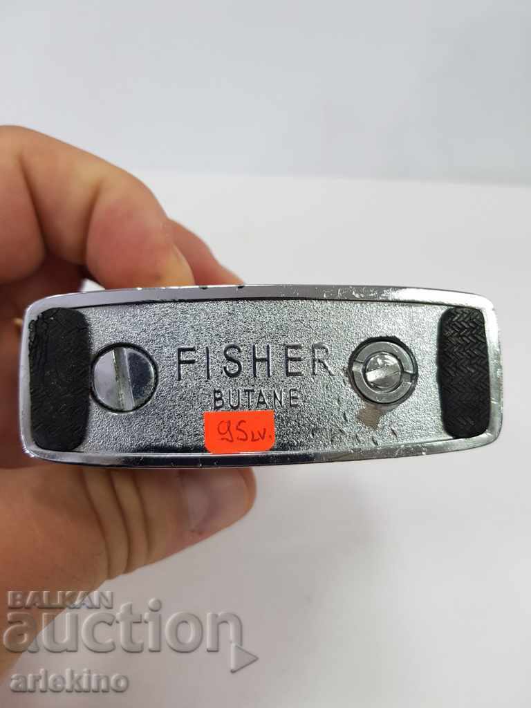Old collector table lighter FISHER BUTANE with price 85.00 BGN | € 43.46 Old collector table lighter FISHER BUTANE with price 85.00 BGN | € 43.46