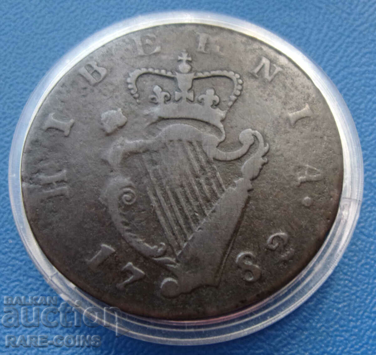 Ireland ½ Penny 1782 Very Rare Original με τιμή € 53.69 | 105.01 BGN