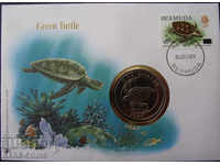 Bermuda 1 Dollar Numisbrief 1986 UNC Rare Original