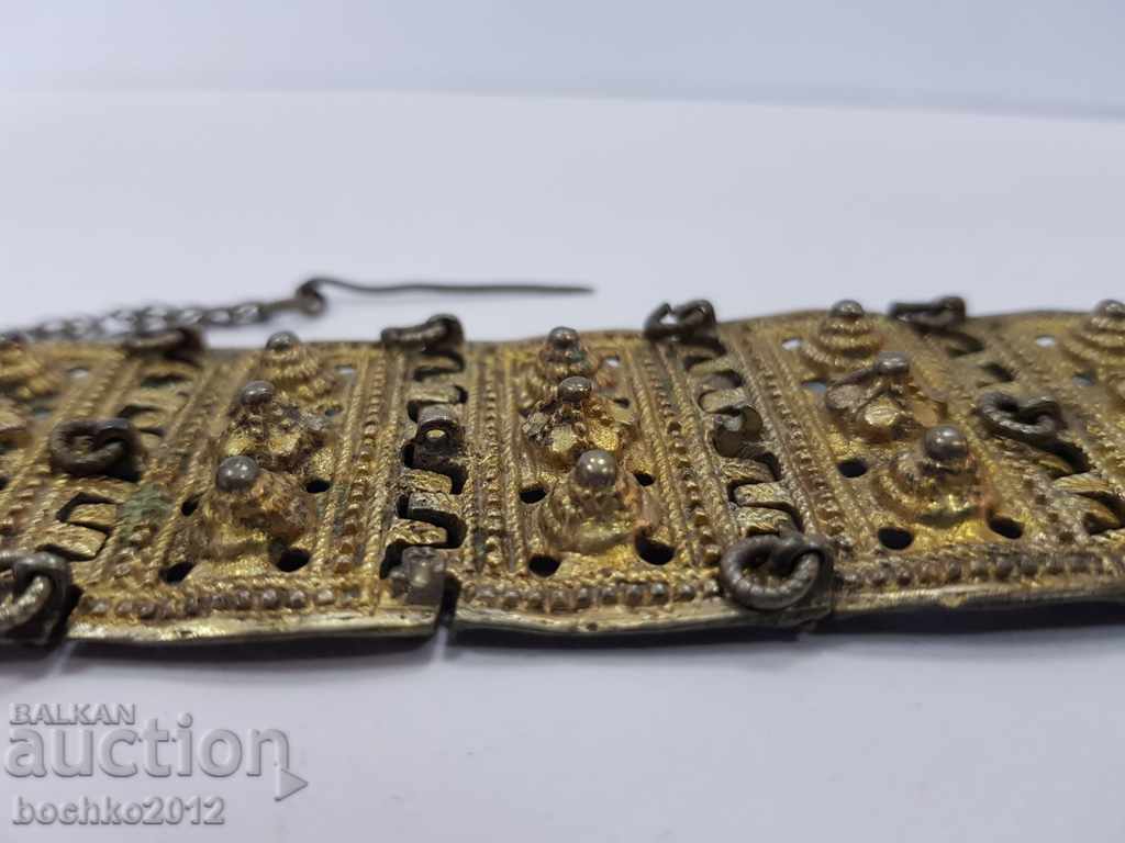 Livrarea Bratara renascentista din argint aurit din Bulgaria, secolul al XIX-lea.