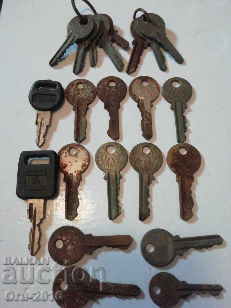Παλιά μυστικά κλειδιά 22 τεμάχια