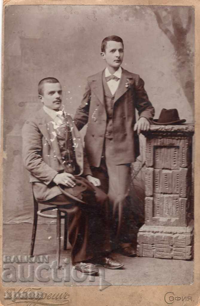 СТАРА ФОТОГРАФИЯ - КАРТОН -  И.БУРЕШ - СОФИЯ - 2503